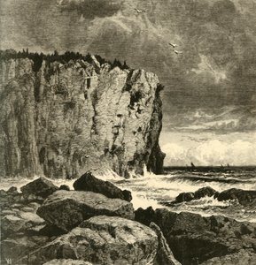 „Cliff w pobliżu Beaver Bay”, 1872.