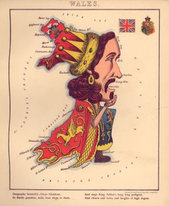 Geograficzna zabawa - czyli humorystyczne zarysy różnych krajów, ze wstępem i wierszami opisowymi LOC 84675540-8 autorstwa William Harvey