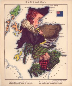 Geograficzna zabawa - czyli humorystyczne zarysy różnych krajów, ze wstępem i wierszami opisowymi LOC 84675540-7 autorstwa William Harvey