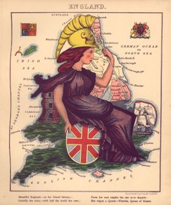 Geograficzna zabawa - czyli humorystyczne zarysy różnych krajów, ze wstępem i wierszami opisowymi LOC 84675540-6 autorstwa William Harvey