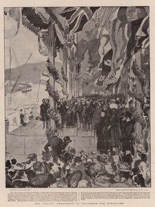 Jej Wysokość wyrusza w Holyhead do Kingstown autorstwa William Hatherell