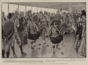 Na zamku Braemar pożegnanie z gór autorstwa William Hatherell