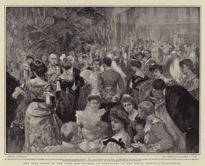 Bal wydany przez księcia i księżną Connaught w szpitalu królewskim w Kilmainham autorstwa William Hatherell
