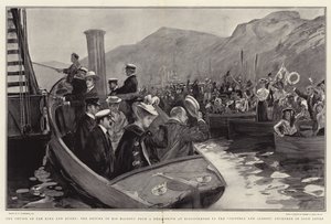 Rejs Króla i Królowej, Powrót Jego Wysokości z Deer Drive w Kinlochmore do Victoria and Albert, zakotwiczony w Loch Leven