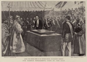 Wizyta prezydenta Francji u cara autorstwa William Hatherell