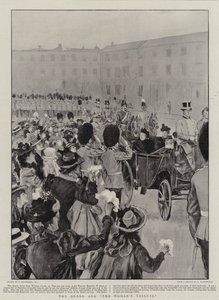Królowa i hołd kobiet autorstwa William Hatherell