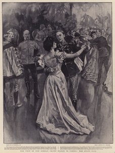 Wizyta następcy tronu niemieckiego w Wiedniu, bal państwowy autorstwa William Hatherell