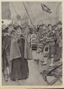 Próbny rejs RMS Tantallon Castle, nowego statku wycieczkowego autorstwa William Hatherell