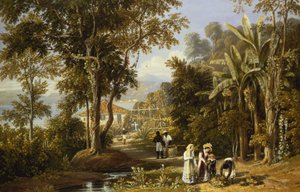 Scena ogrodowa na wybrzeżu Braganza, Rio de Janeiro, 1827