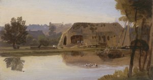 O Kennet, Reading, 1807 (olej na karcie)