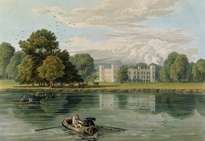 Sion House, rytowany przez Roberta Havell (1769-1832) 1815 (kolor grawerowany)