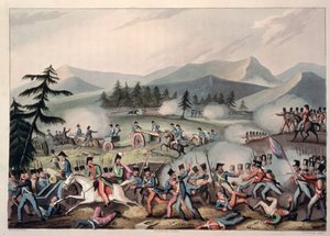 Bitwa pod Barrosą, 5 marca 1811, sztychowana przez I. Clarke