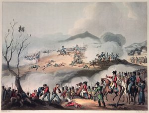 Bitwa pod Orthes, 27 lutego 1814, grawerowana przez Daniela Havell autorstwa William Heath
