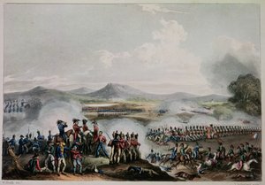 Bitwa pod Talaverą, 28 lipca 1809, grawerowana przez Thomasa Sutherlanda (b.c.1785) autorstwa William Heath