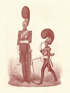Ukazanie różnicy między mężczyzną a oficerem, 1830-1840, 1909 autorstwa William Heath