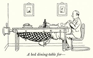 Łóżko jadalne dla (litho) autorstwa William Heath Robinson