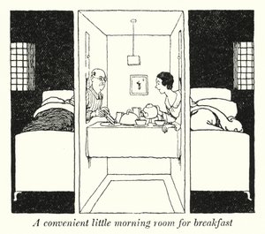 Wygodny mały pokój rano na śniadanie (lito) autorstwa William Heath Robinson