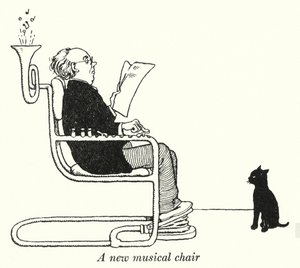 Nowe krzesło muzyczne (litowe) autorstwa William Heath Robinson