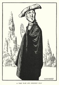 Bardzo mądry i dyskretny człowiek (lito) autorstwa William Heath Robinson