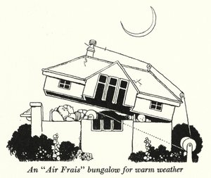 Bungalow „Air Frais” na ciepłą pogodę (lito) autorstwa William Heath Robinson