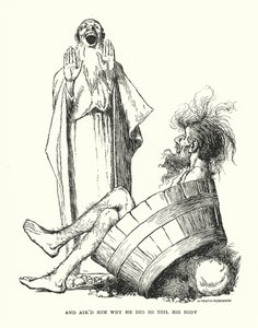 I spytał go, dlaczego tak trudził swoje ciało (lito) autorstwa William Heath Robinson