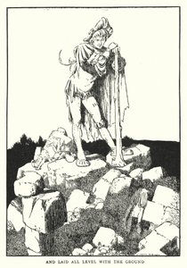 I ułożył wszystko na równi z ziemią (lito) autorstwa William Heath Robinson