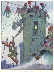 Podczas oblężenia Orleanu autorstwa William Heath Robinson