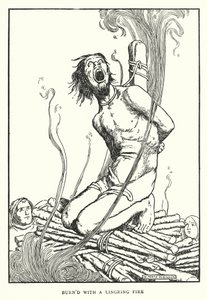 Spalona z utrzymującym się ogniem (lito) autorstwa William Heath Robinson