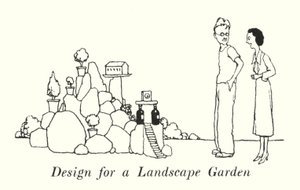 Projekt Ogrodu Krajobrazowego (lito) autorstwa William Heath Robinson