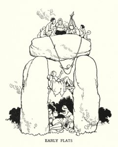 Wczesne mieszkania (lito) autorstwa William Heath Robinson