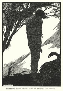 Przesadnie wstrętne i nienawistne dla złodziei i rabusiów (lito) autorstwa William Heath Robinson