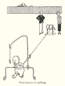 Pierwsze lekcje chodzenia (lito) autorstwa William Heath Robinson