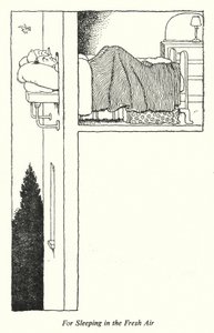 Do spania na świeżym powietrzu (lito) autorstwa William Heath Robinson
