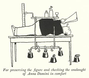 Za zachowanie figury i wygodne powstrzymanie ataku Anno Domini (lito) autorstwa William Heath Robinson