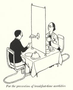 Do zapobiegania dolegliwościom podczas śniadania (litho) autorstwa William Heath Robinson