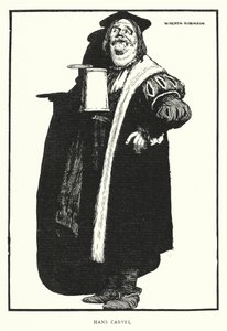 Hans Carvel (lito) autorstwa William Heath Robinson