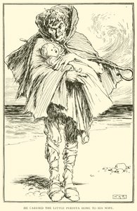 Zaniósł Małą Perditę do domu swojej żonie autorstwa William Heath Robinson