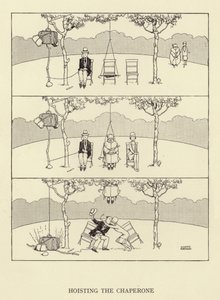 Podnoszenie przyzwoitki autorstwa William Heath Robinson