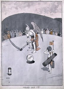 „Holed Out”, ilustracja z „The Bystander” autorstwa William Heath Robinson