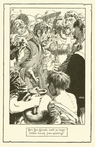 Ilustracja do Don Kichota (lito) autorstwa William Heath Robinson