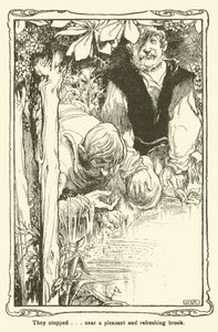 Ilustracja do Don Kichota (lito) autorstwa William Heath Robinson