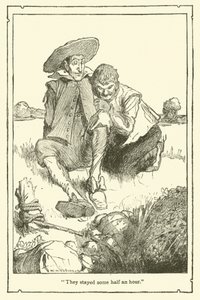 Ilustracja do Don Kichota (lito) autorstwa William Heath Robinson