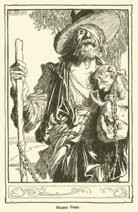 Ilustracja do Don Kichota (lito) autorstwa William Heath Robinson
