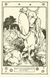 Ilustracja do Don Kichota (lito) autorstwa William Heath Robinson