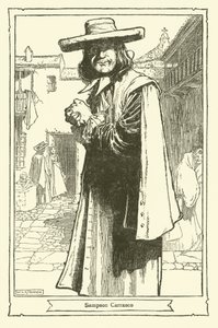 Ilustracja do Don Kichota (lito) autorstwa William Heath Robinson