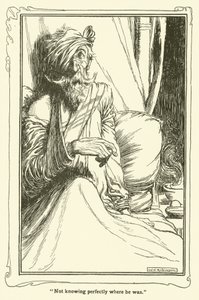 Ilustracja do Don Kichota (lito) autorstwa William Heath Robinson