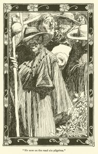 Ilustracja do Don Kichota (lito) autorstwa William Heath Robinson