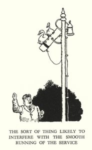 Ilustracja do Ribaldry na kolei autorstwa W Heatha Robinsona (lito) autorstwa William Heath Robinson