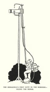 Ilustracja do Ribaldry na kolei autorstwa W Heatha Robinsona (lito) autorstwa William Heath Robinson