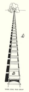 Ilustracja do Ribaldry na kolei autorstwa W Heatha Robinsona (lito) autorstwa William Heath Robinson
